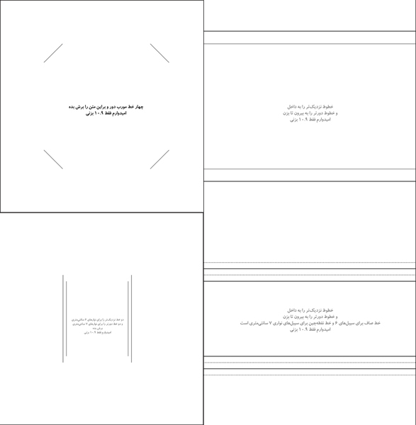 الگوهای مختلف برای قاب هدف تفنگ